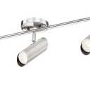 FEMILA 44.3" Track Light, Track Lights Ceiling, for Office, Kitchen, Living Room, Brushed Nickel Finish, GU10 Base,4FS79TL-5 BN