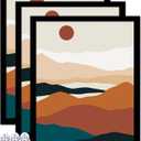 Black 16x20 Picture Frame Set of 3, Gallery Wall Display Frames