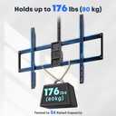 50-100'' Swivel TV Ceiling Mount, up to 176lbs, 45.3-66.9'' Adjustable Height Hanging TV Mount, Fits Pitched/Vaulted Roof, Max VESA 800x600 mm