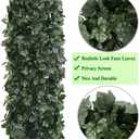 86 York Expandable Fence Privacy Screen for Outdoor Patio Balcony Garden Wall, Faux Ivy Privacy Fence, Artificial Leaf Fencing Panel (Single Sided Leaves)