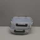 [8-Pack,30 oz]Glass Meal Prep Containers,Glass Food Storage Containers,Airtight lunch Containers with Lids, Microwave, Oven, Freezer and Dishwasher (Gray)