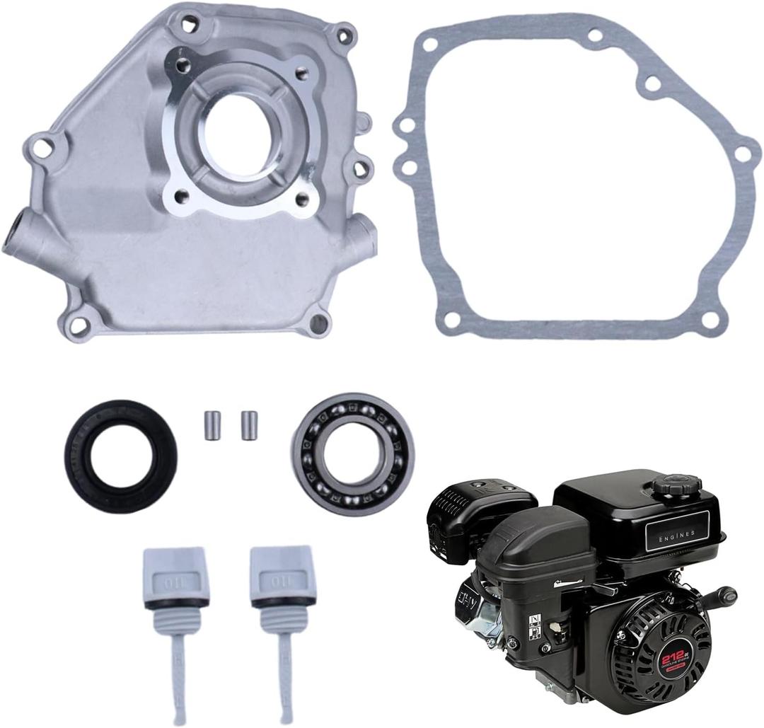 Crankcase Side Cover w/Pulse Compatible With Predator 212 Coleman B200R CT200U 200cc Mini Bike, KT196 Go Kart Baja Massimo MB200 Axis M200 Honda 6.5HP GX160 196 Hisun 196cc 212cc Engine