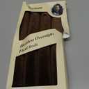 Heatless Curls Overnight with Satin Head Scarf, Velvet Hair Rollers for Blowout Look, No Heat Curling Rod for Long Thick Hair, Soft Sleep In Flexi Rods (Brown)