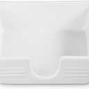 Le Creuset Stoneware Signature Cocktail Napkin Holder, 6 ", White