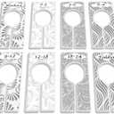 Closet Dividers for Baby Clothes by YardieBaby - Set of 8 Baby Clothing Size Age Hanger Dividers from Newborn Infant to Toddler Months Boys/Girls Nursery Closet Organizer (Neutral)