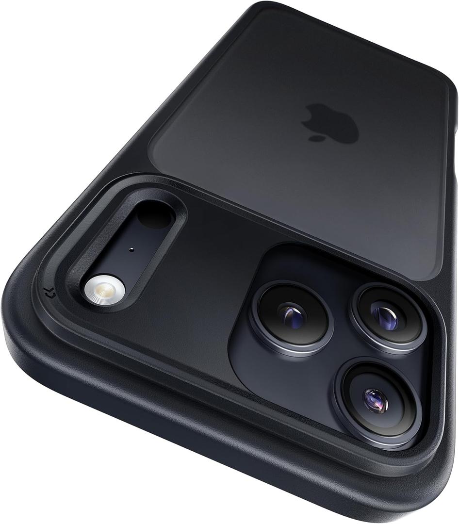 CASEKOO for iPhone 17 Pro Case, [Never Yellow Technology] [Mil-Grade Drop Protection] Translucent Slim Cover Women Men for iPhone 17 Pro Phone Case 6.3 inch, Frosted Black