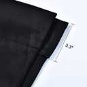 DONREN Balloon Shades Blackout Tie Up Curtain Valance - Adjustable Thermal Insulated Kitchen Window Curtain (Black 34 W x 63 inches Long,1 Panel)