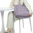 NISHEL Travel Puffy Tote Bag For Women, Ultra-Lightweight Large Tote Purse For Office Day And a Short Weekend Getaway