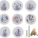 8Pack1.8 Octopus Wooden Knob Sea Animals Theme Cabinet Dresser Drawer Knobs Pulls Kids Nursery Door Furniture Handle Decor