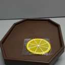 Sofa Arm Clip Table, Armrest Tray Table, Drinks/Remote Control/Snacks Holder  (Platic, Brown)