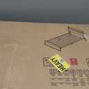 Elephance Twin Bed Frames with Charging Station and Storage Headboard, No Box Spring Needed, Noise Free, Easy Assembly (White)