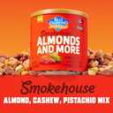 3 x Blue Diamond Almonds, Mixed Nuts Smokehouse Flavored Deluxe Snack Nuts, Almonds, Pistachios, and Cashews, 14oz. Can (Pack of 1)