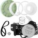 W10913953 49tyz-e120a1 Washer Shift Actuator with W10721967 Washer Pulley Clutch Kit & W10006384 Drive Belt Compatible for Whirl-Pool Ken-More May-tag by MIFLUS