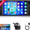 2G+64G Android Car Stereo for Jeep Wrangler Chevrolet Chrysler Dodge with Wireless Carplay/Android Auto, Bluetooth, WiFi, GPS Navi, 7 Inch HD Touch Screen Upgrade with USB, SWC, HD Backup Camera