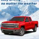 in-Channel Window Rain Guards Fit for Chevrolet(Chevy) Silverado & GMC Sierra Crew Cab 2014-2018 Extra Durable Window Deflectors Truck Window Vent Visors Vent Shades Exterior Car Accessories