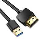 AKWOR 0.5M USB to HDMI Adapter Cable, USB to HDMI Male 1080P HD Monitor Display Audio Video Converter Cable Cord for PC/Laptop to Monitor