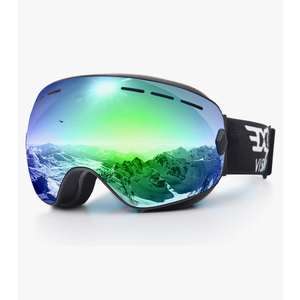 EXP VISION Snowboard Ski Goggles Men Women Youth, Anti Fog OTG Winter Snow Goggles Spherical Detachable Lens