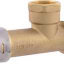 SharkBite Max 3/4 inch FNPT Slip Adapter, Push To Connect Brass Plumbing Fitting, Copper, CPVC, UR3486A