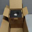 Wembanma 6 Pack 4 Inch Square LED Recessed Lighting, 8W Black Sloped Ceiling Recessed Light Fixture, 360° Eyeball Wafer Light for Directional Lighting, 5CCT Gimbal Downlight, 4 Inch 6 Pack Black