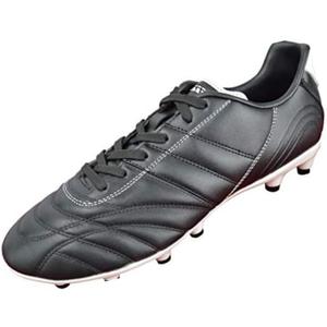 Vizari Classico FG Soccer Cleats for Boys & Girls  Youth Leather Firm Ground Athletic Shoes | Superior Traction & Lightweight Support (1.5 Little Kid, Black/White)