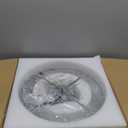 FRIDEKO HOME 4-Light Crystal Ceiling Light Fixture - 14.56 Inch Modern Semi Flush Mount Ceiling Light Crystal Chandelier for Kitchen Bedroom Dinning Room Entryway - Chrome