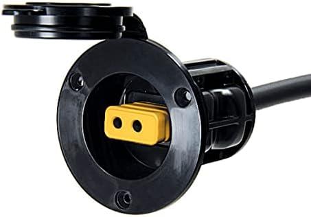 Cannon 1903012 Flush Mount Power Port Downrigger Accessory, Black