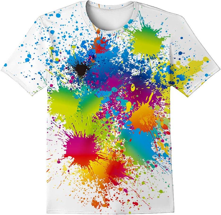 LAIDIPAS Boys Girls 3D Graphic Shirts Cool Crewneck T-Shirt Unisex Short Sleeve Top Tees (11-13 Years)