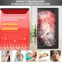 Infrared Red Light Therapy Sauna, Portable Steam and Infrared Sauna for Home, Full Body Sauna Tent for Relaxation, Large Infrared Sauna Box with 660nm Red Light, 3L&1100W Sauna Steamer