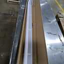 Cordless Vinyl Mini L Blinds 20" W x 48" H, 1" Slat White Horizontal Windows L Blind for Door, Shades, Camper, Light Filtering, Interiors, Arrive 1/2 Inch Narrower Indoor