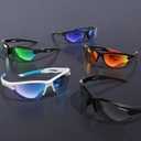 DEAFRAIN Polarized Sports Sunglasses for Men Women Cycling Running Fishing Glasses TR90 Unbreakable Frame UV Protection Z87