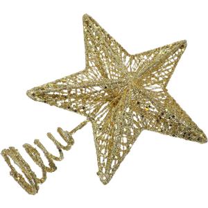 1pc Topper Ornament for Christmas Tree Decoration Festive Treetop Accessory for Friends Iron Craft