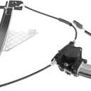 YHTAUTO Rear Driver Side Power Window Regulator with 2-Pin Motor Assembly for Jeep Grand Cherokee WJ 1999-2000, Sport Utility