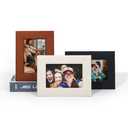 2 x Textured Picture Frame with Stand, PU Leather, Multiple Colors Available(Brown)