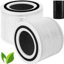 2 Pack Replacement H13 True HEPA Filter Compatible with PuroAir 240 Air Purifier, 3-in-1 Efficiency Activated Carbon Filter