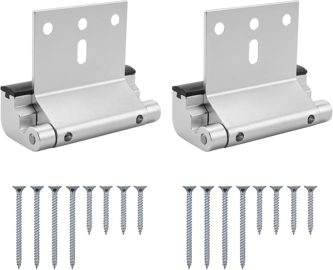 2Pack Door Reinforcement Lock with Screws 3Inch Security Door Lock Home Proof Silver
