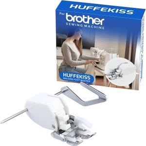 2025 Upgrade Edition Universal Walking Foot Sewing Machine Presser Foot, Fits Brother, Singer, Janome & All Low Shank Models, Professional Quilting & Thick Fabric Handling, for Home Sewers & Quilters (Linen White)