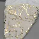 SYITCUN Christmas Tree Skirt, 36 Inch White and Gold Tree Skirt, Faux Fur Xmas Tree Skirt for 3 to 6 Ft Christmas Trees, Thicker Plush Christmas Tree Decorations