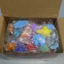 120 Pack Squishy Toys, Kawaii Squishies Party Favors for Kids 4-8 8-12 Treasure Box Toys for Classroom Birthday Xmas Gifts Goodie Bag Mini Animals Mochi Squishy Stress Relief Sensory Toys Random