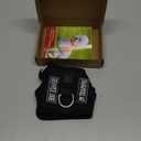 Dog Harness for Puppy Adjustable Reflective Easy Put On Soft Mesh Vest for Small Dogs with 2 Patches (Black, XXXS, Neck:6.2-7.8",Chest:8.2-10.1"))