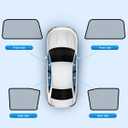 Car Window Shades for Ford-Explorer(2020-2025),4 Pack Car Window Cover for Baby Sun Shade Blocker Breathable Mesh,Reduce UV Rays & Heat Insulation Privacy Protection for Camping, Travel, Sleep