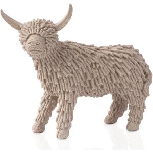 Resin Yak Figurine Decor for Shelf Home Decor, 3.14"W x 8.26"L x 7.28"H