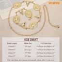 WHIPPY Western Metal Concho Belt for Women Vintage Cowgirl Boho Turquoise Chain Belts for Dresses Jeans (Gold, M)