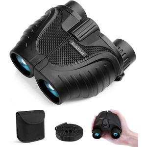 15X25 Compact HD Binoculars for Adults,Lightweight Design for Opera,Bird Watching, Traveling,Football Games,Cruise or Other Outside Activity. (Black)
