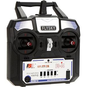 Flysky FS-i4 AFHDS 2A 2.4GHz 4CH Radio System Transmitter for RC Helicopter Glider with FS-A6 Receiver