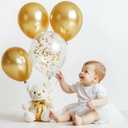 4 x JOYIN 150 Pcs Metallic Gold Balloons, Different Sizes 18 12 10 5 Inch Gold Latex Balloon Arch Kit with Instruction for Birthday Decoration Party Graduation Wedding Holiday