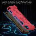 Kids Case for Nintendo Switch 2 with Game Card Slots,Kid Friendly Ultra-Light Anti-Fall & Shockproof EVA Switch 2nd Protection Cover with Ergonomic Grip, Durable Gaming Protective Shell for Teens (Red)