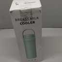 XAPROO 22oz Breast Milk Cooler Bottle, Portable Milk Cooler for Breastmilk with 360Cooling for 24 Hours, Millk Chiller with 2pcs Baby Bottles, Breastmilk Storage Bags for Baby, BPA-Free (Purple)