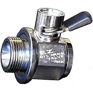 EZ (EZ-105) Silver 20mm-1.5 Thread Size Oil Drain Valve