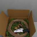 Christmas Wreath with Lights Timer - 20 Inch Christmas Wreaths with Cedar Branch Tips Eucalyptus Red Berries, Artificial Cedar Wreath for Front Door, Wall, Windows, Home, Indoor, Outdoor Use