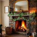 Kathfly 6ft St Patricks Day Garland Farmhouse St Patricks Day Decorations Burlap Shamrock Garland for Festival Party Mantle Bedroom Office Home Classroom Indoor Outdoor Holiday